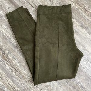 Olive Green Velvet Pants